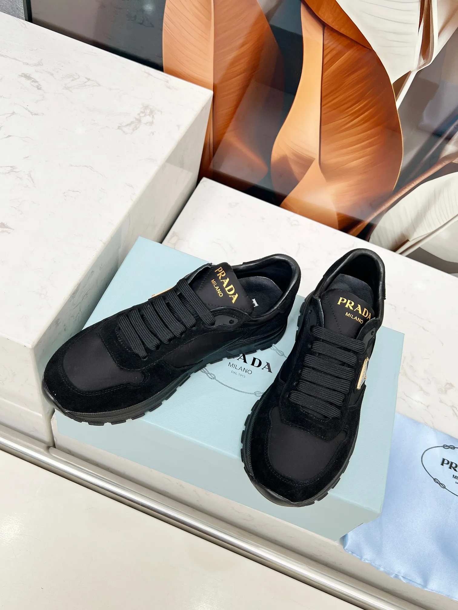 👟👟Ex-factory price 540👟👟 Prada "PRADA.." 2025 explosive model has been shipped. , original 1:1 development, four colors available 35--41 "Code 34 and 41 can be customized and cannot be returned or exchanged"